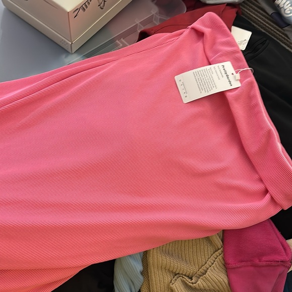 PRETTYGARDEN Womens Summer Bodycon Maxi Tube Dress Ribbed Strapless Side Slit - Picture 7 of 7